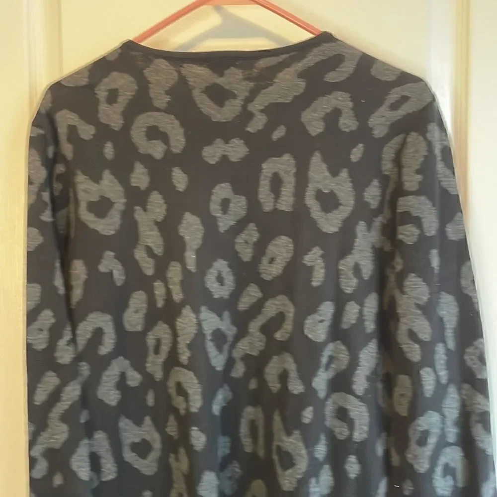 Anne Klein Ladies Animal Print Cardigan - L - Great Condition